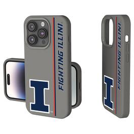 Keyscaper - NCAA - Illinois Fighting Illini iPhone Soft Touch Case - 15 - Gray