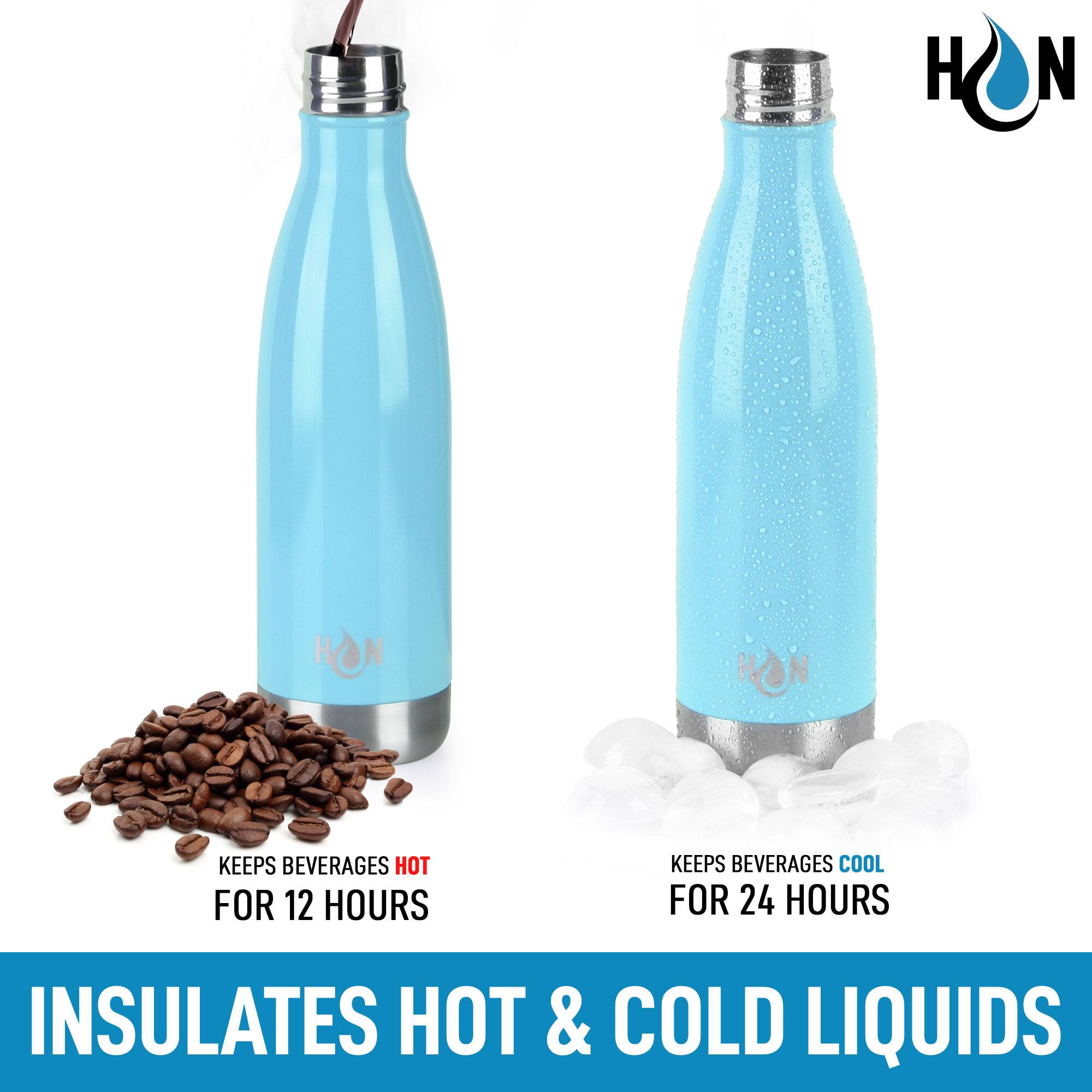 HON

KEEPS BEVERAGES HOT FOR 12 HOURS

KEEPS BEVERAGES COOL FOR 24 HOURS

INSULATES HOT & COLD LIQUIDS