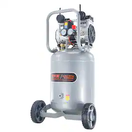 VEVOR - 13 Gallon Air Compressor, 2HP 4.6 SCFM@90PSI Oil Free Air Compressor Tank,66dB Ultra-Quiet Compressor for Tire Inflation - Gray