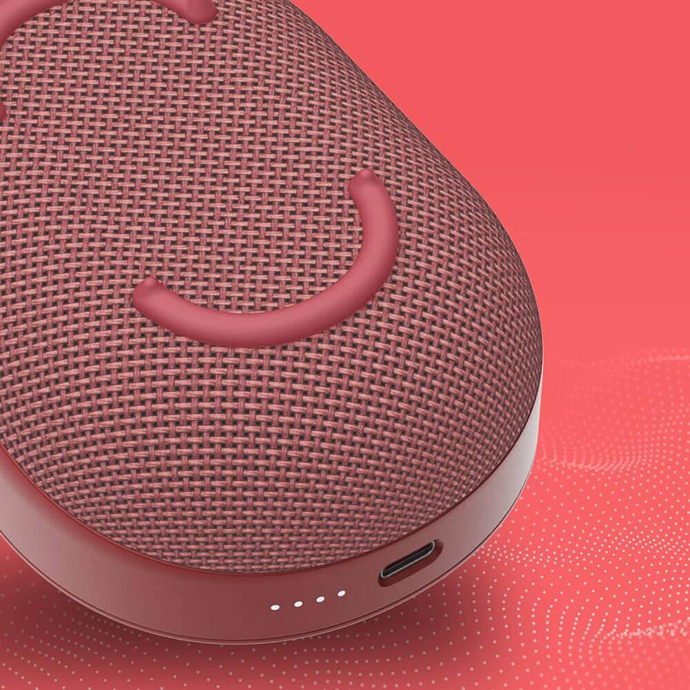 Alt View 3. Skullcandy - Skullcandy KILORED Kilo Wireless Bluetooth Mini Speaker - Red - Black.