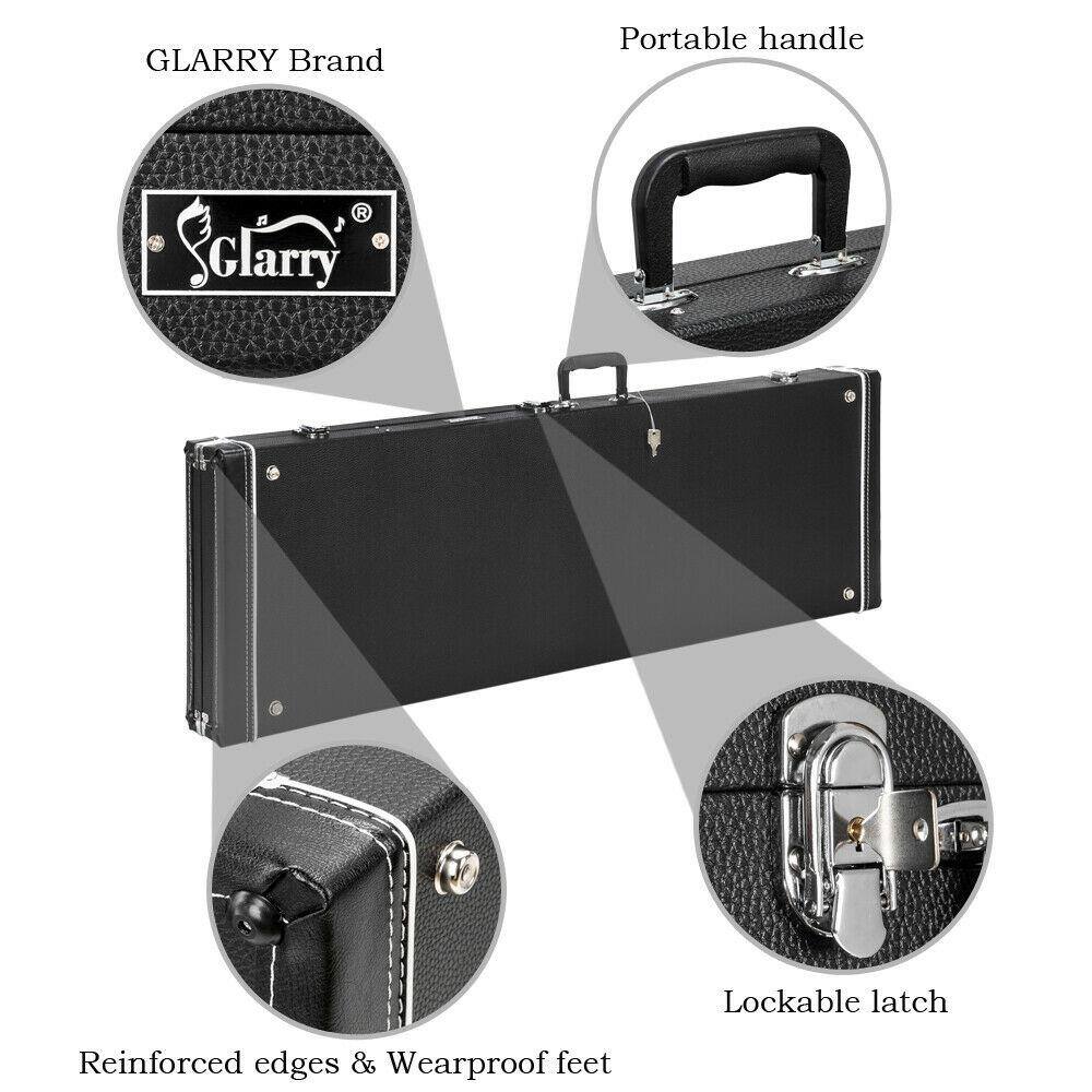 GLARRY Brand Portable handle R C Glarry Lockable latch Reinforced edges & Wearproof feet