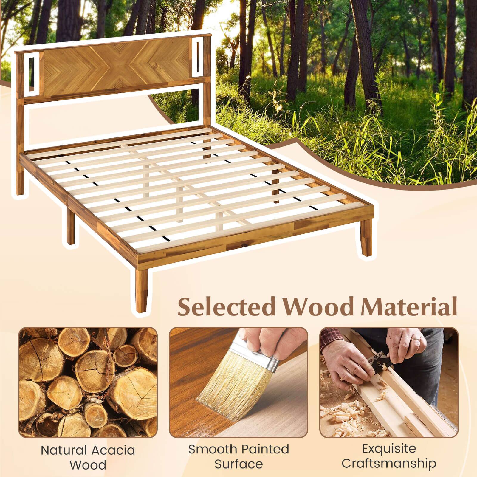 Selected Wood Material

- Natural Acacia Wood
- Smooth Painted Surface
- Exquisite Craftsmanship