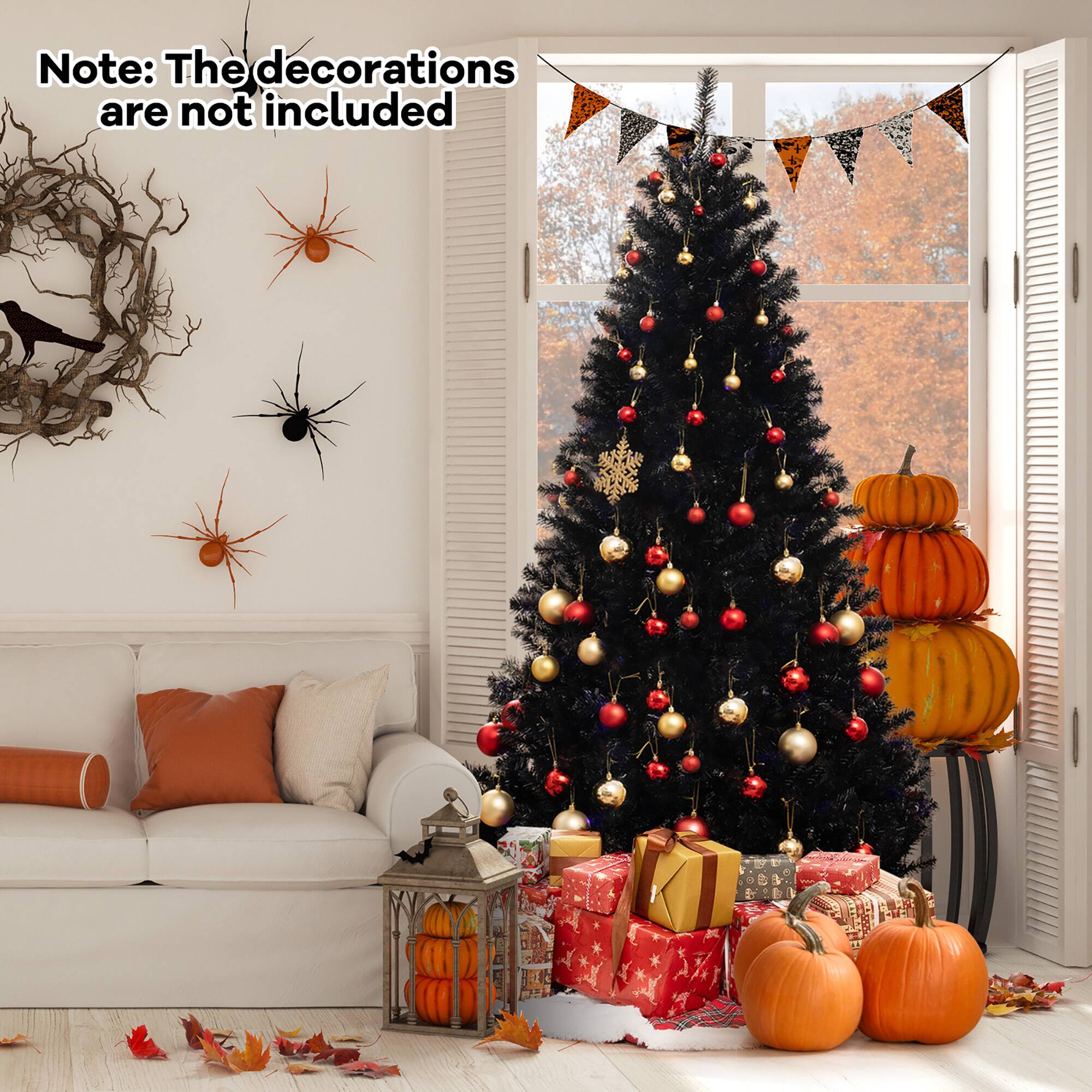 Note: The decorations are not included
