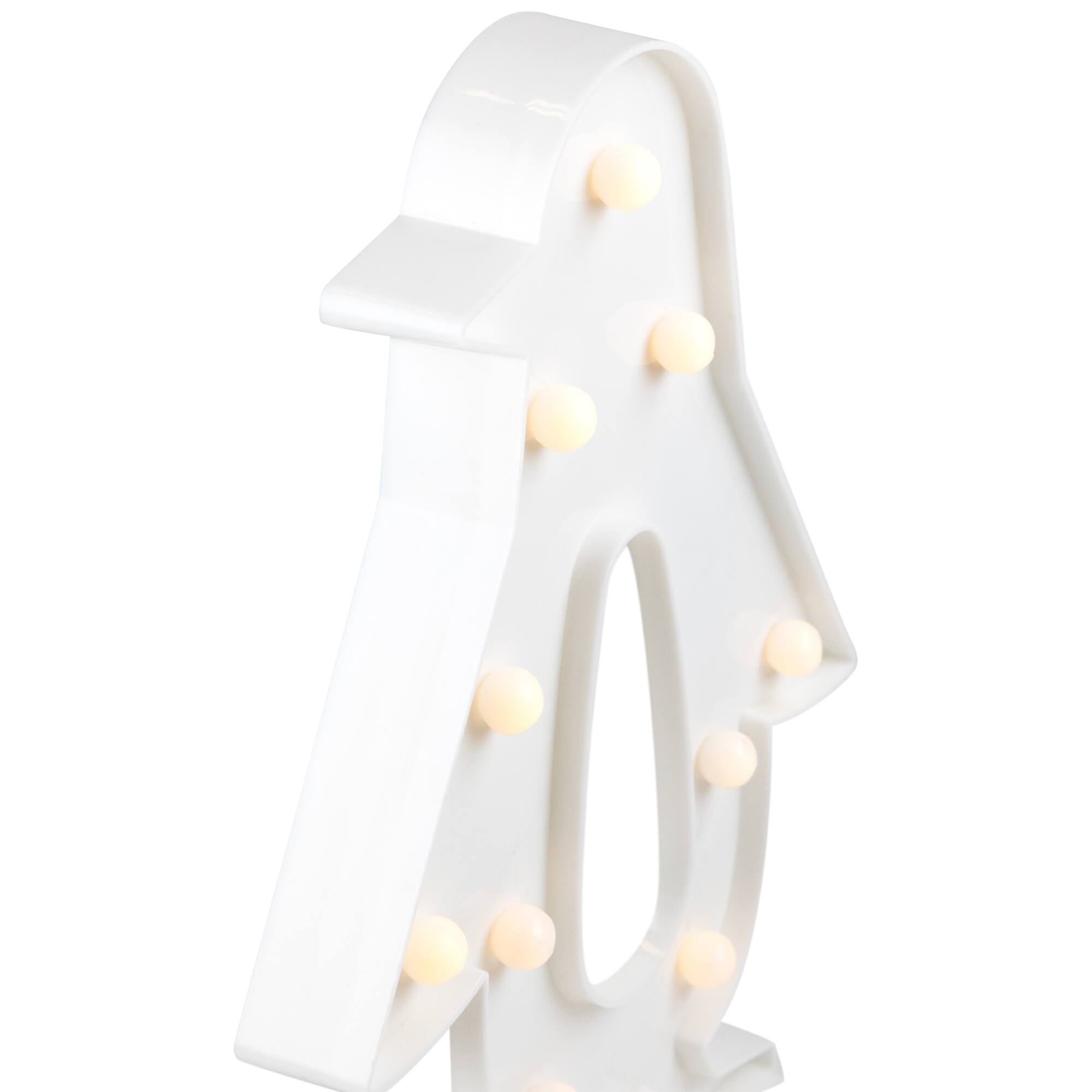 Alt View 6. Northlight - LED Lighted Penguin Marquee Wall Art - 10.25" - White - White.