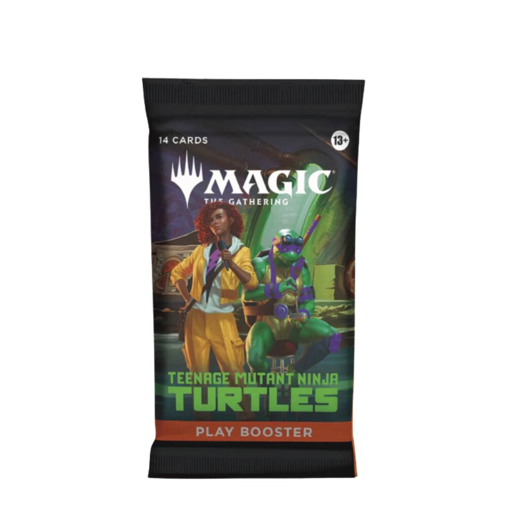14 CARDS  
13+  
MAGIC THE GATHERING  
TEENAGE MUTANT NINJA TURTLES PLAY BOOSTER