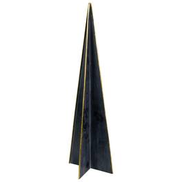Northlight - Triangular Christmas Tree Decoration - 15" - and Gold - Blue