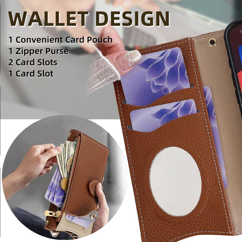 WALLET DESIGN

1 Convenient Card Pouch  
1 Zipper Purse  
2 Card Slots  
1 Card Slot