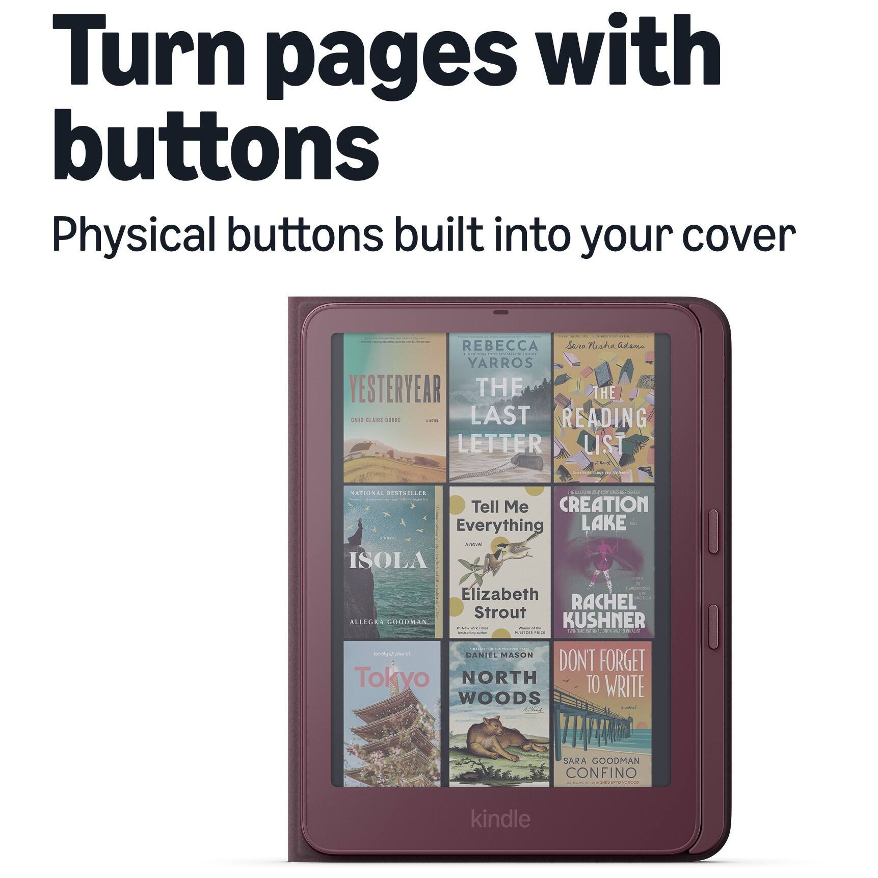 Amazon Kindle Page Turn Cover with Physical Page Turn Buttons, for ...