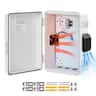 VEVOR - Outdoor Electrical Box, ABS, Waterproof Electrical Junction Box with Thermostat and Fan, Mounting Plate, Cable Grommets - White;Black