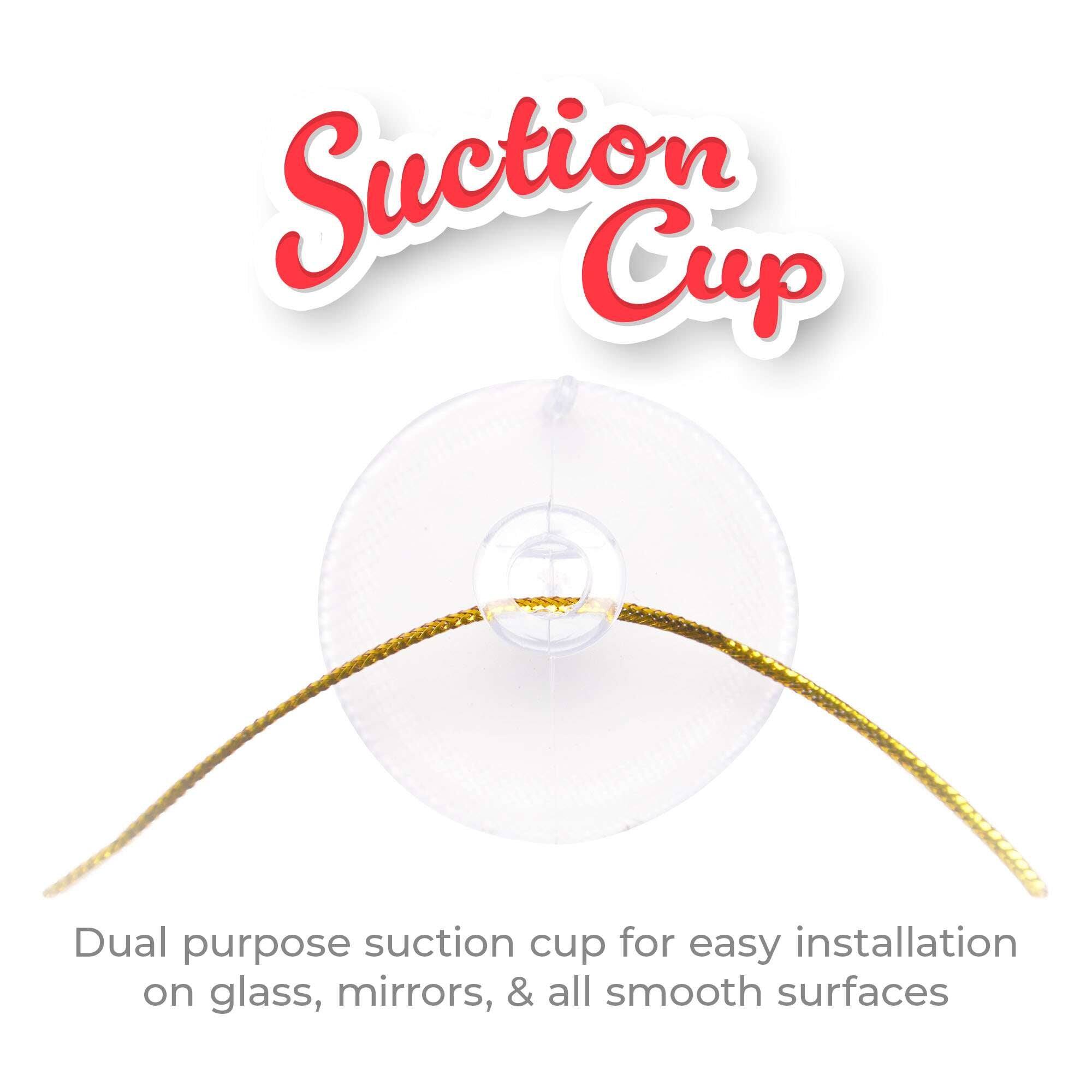 Suction Cup

Dual purpose suction cup for easy installation on glass, mirrors, & all smooth surfaces