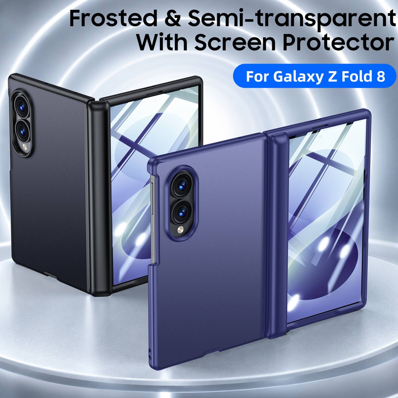 Frosted & Semi-transparent With Screen Protector For Galaxy Z Fold 8