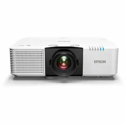 Front. Epson - Epson PowerLite L L890E Standard Throw 3LCD Projector - 21:9 - Ceiling Mountable - White - 1920 x 1200 - Front, Rear - White.
