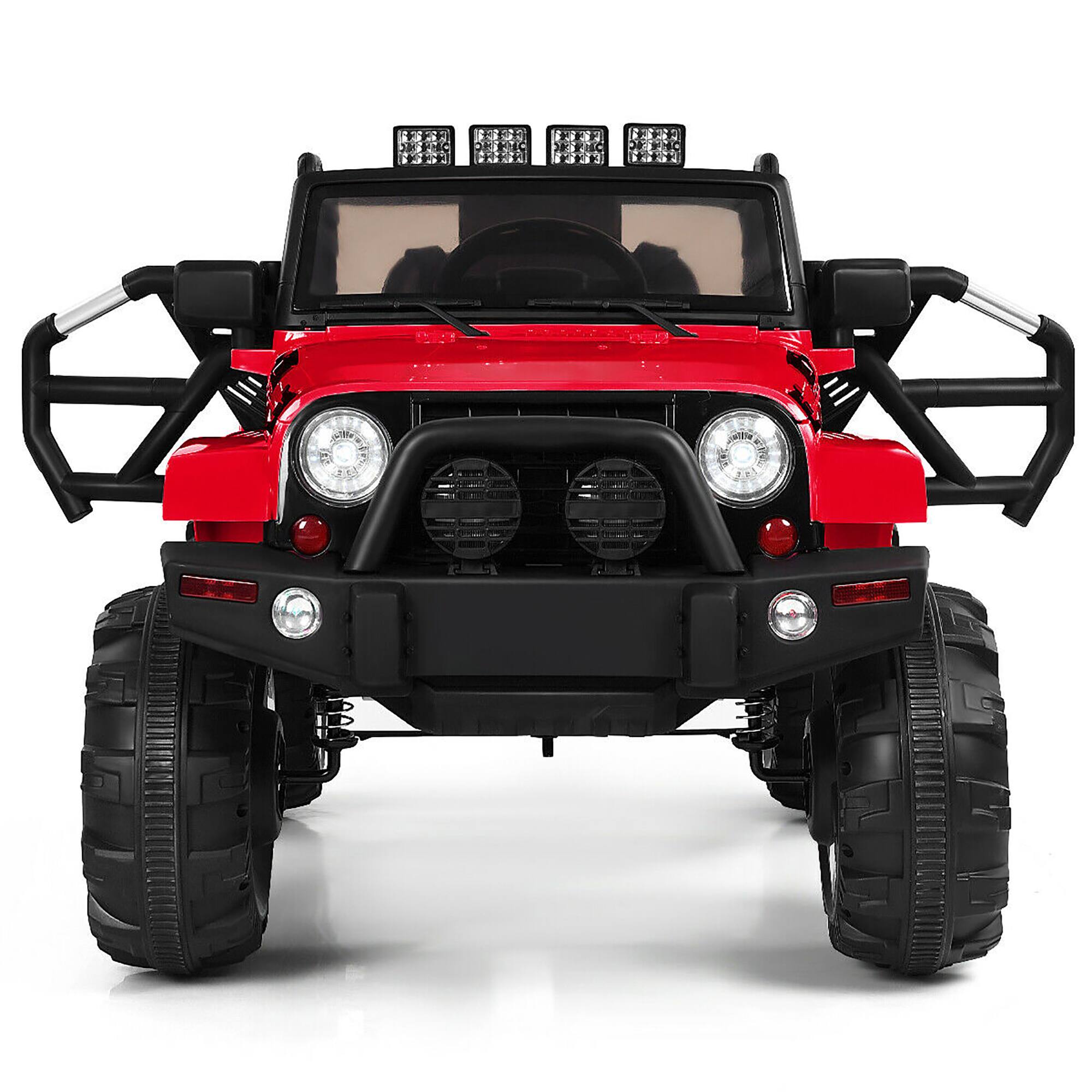 Alt View 4. Costway - Costway 12V Kids Ride On Truck Car w/ Remote Control MP3 Music LED Lights - Red.