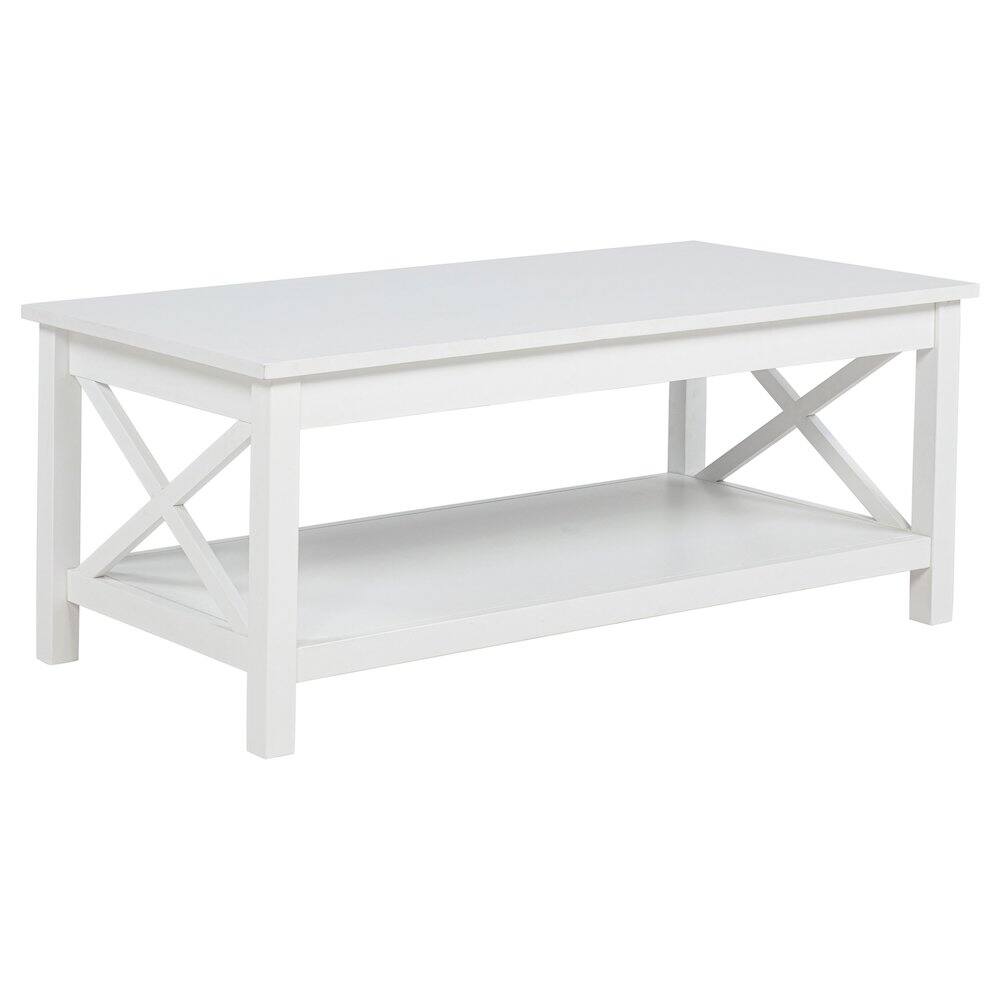 Alt View 4. Coaster Co. of America - Skyview 3-piece Rectangular Lift Top Coffee Table Set White - White.