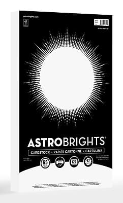 Astrobrights - 65 lb. Cardstock Paper, 8.5" x 14", 125 Sheets/Pack - Astro White