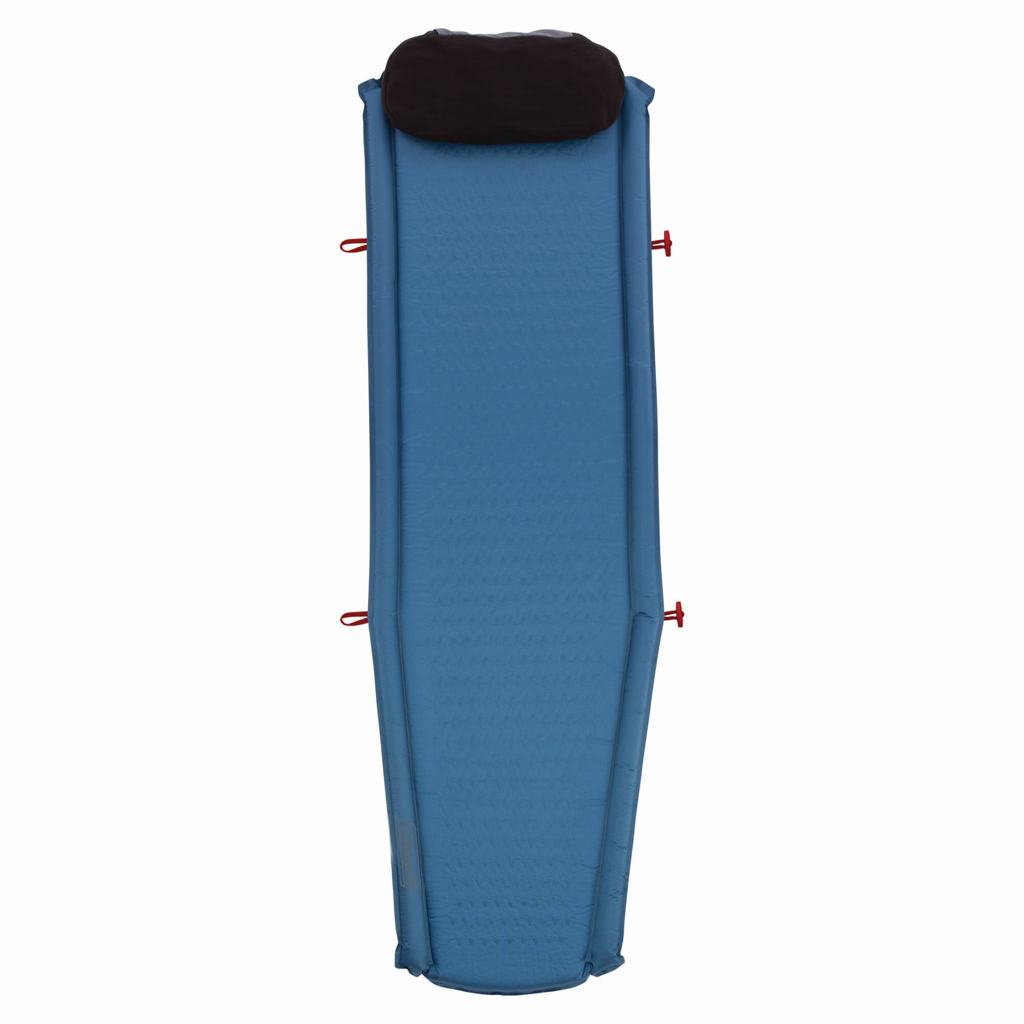 Alt View 10. Coleman - Coleman Silverton Easy Self-Inflating Sleeping Pad with Pillow and Side Bumpers - Blue.