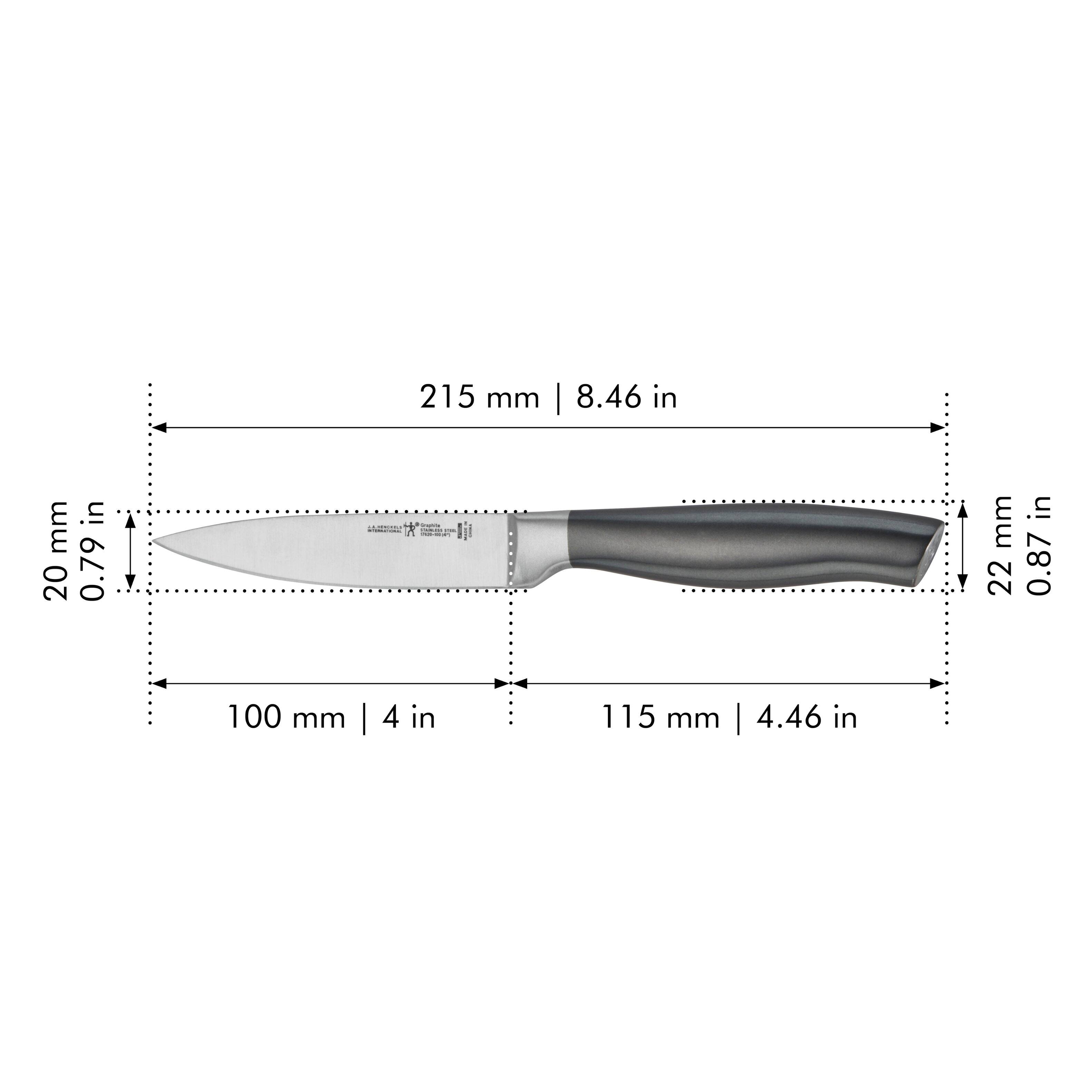 Henckels - Graphite 4-inch Paring Knife - Stainless Steel - Thumbnail 4