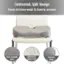 Contoured, Split Design: Evenly distribute weight and disburse pressure. Plush, breathable fabric: High Density Memory Foam. Ergonomic Design.
