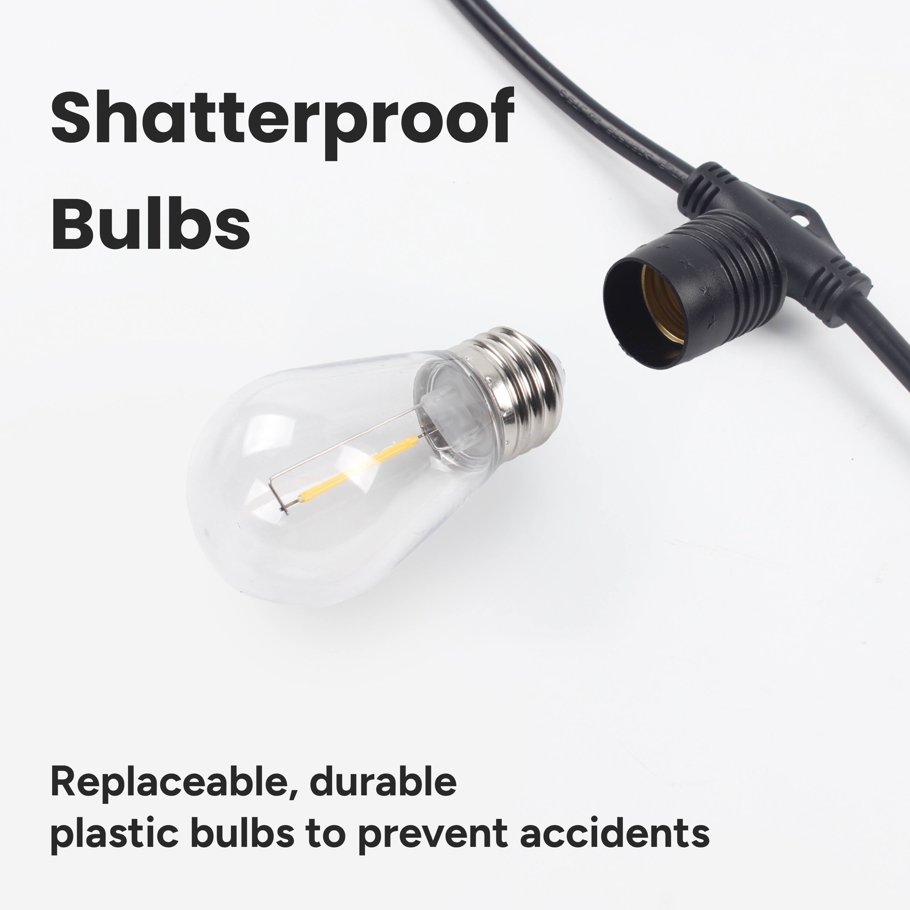 Shatterproof Bulbs

Replaceable, durable plastic bulbs to prevent accidents