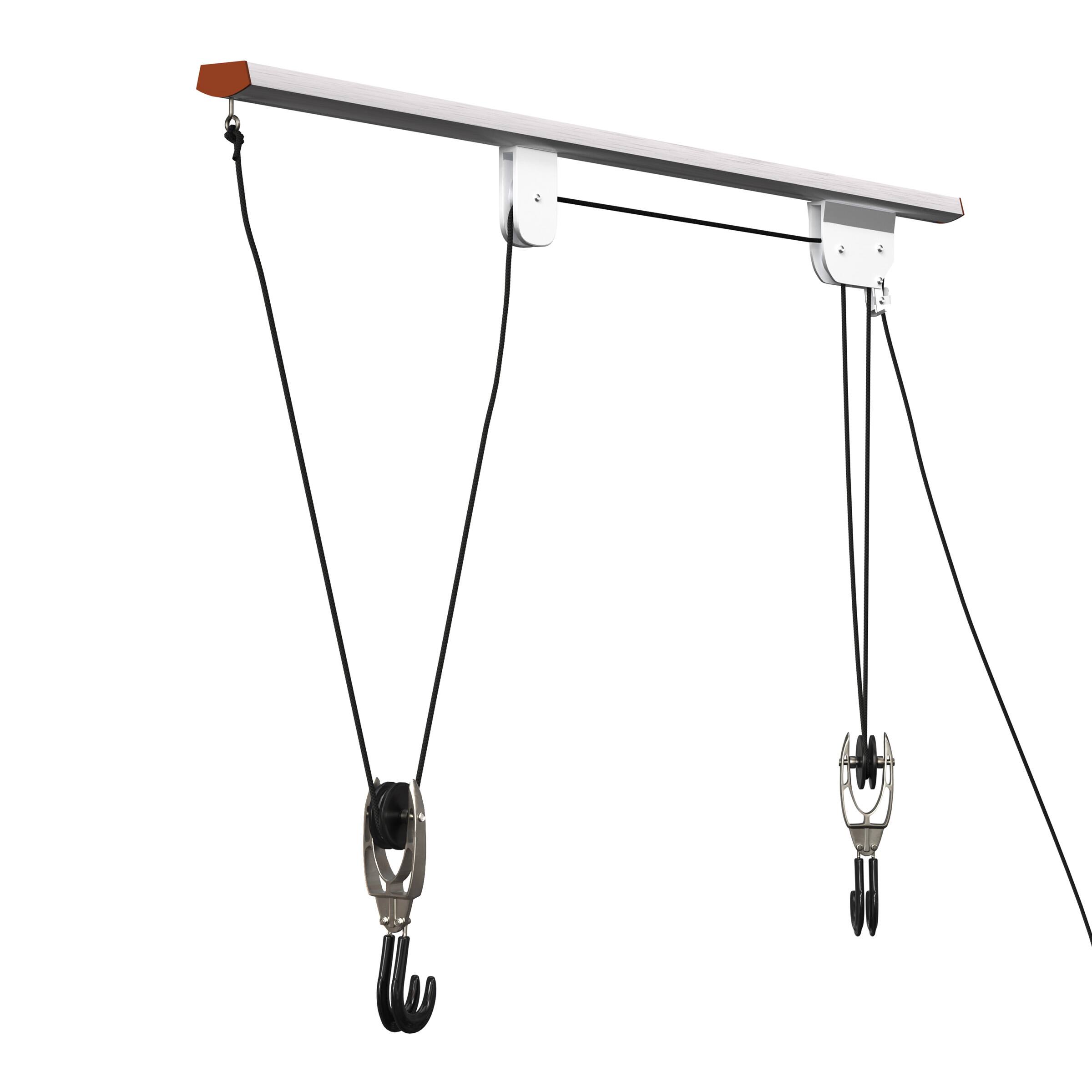 Front. RAD Cycle - Bike Hanger Hoist Pulley System - Black.