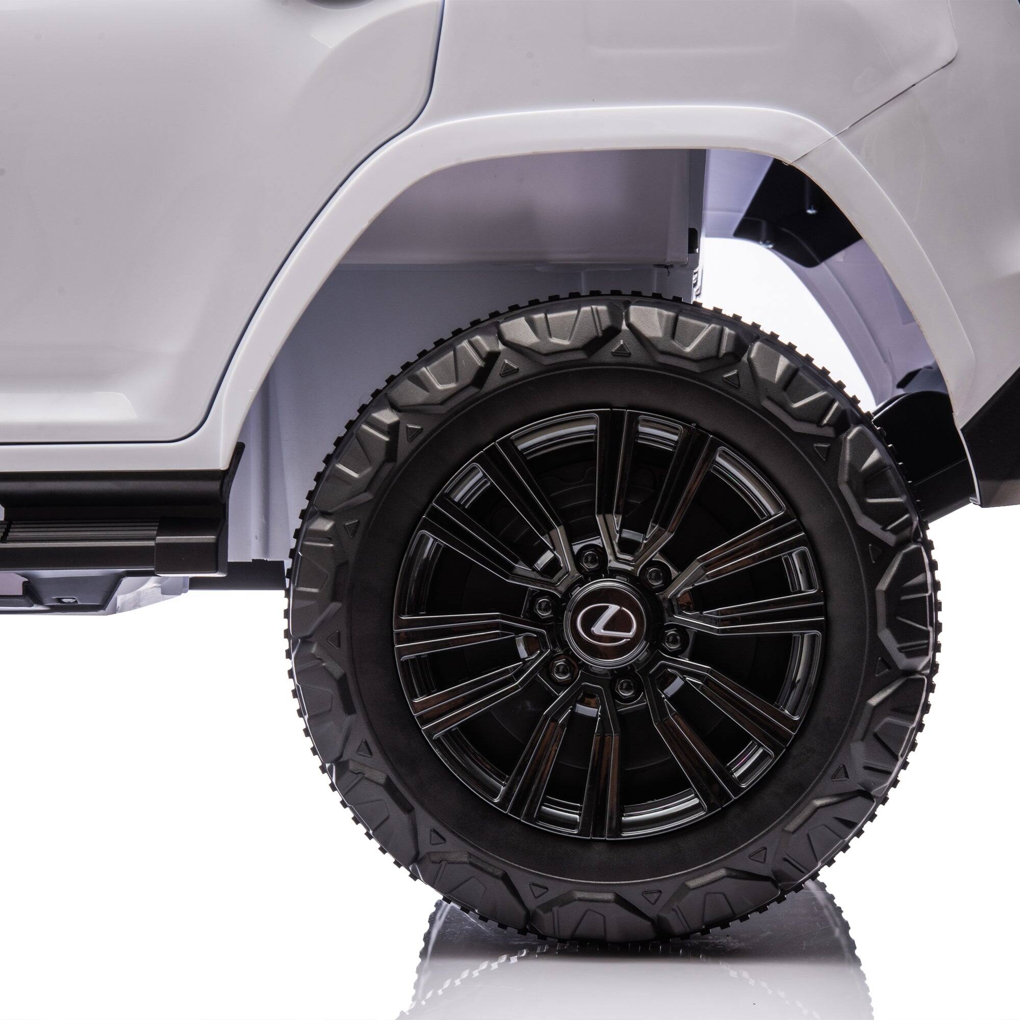 Alt View 4. Boyel Living - 3+ White 24V Kids Ride On UTV with Parents Remote Control 4Wheel - white.