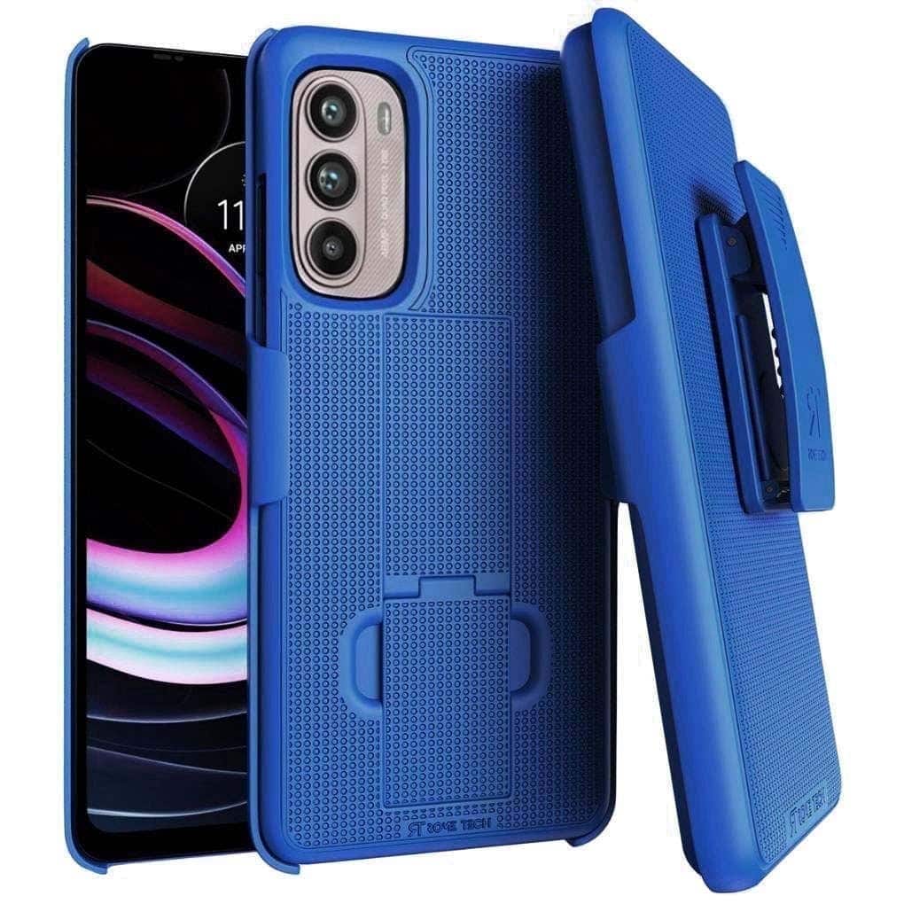 RomeTech - Rome Tech Shell Holster Case for Moto G 5G (2022) - Blue