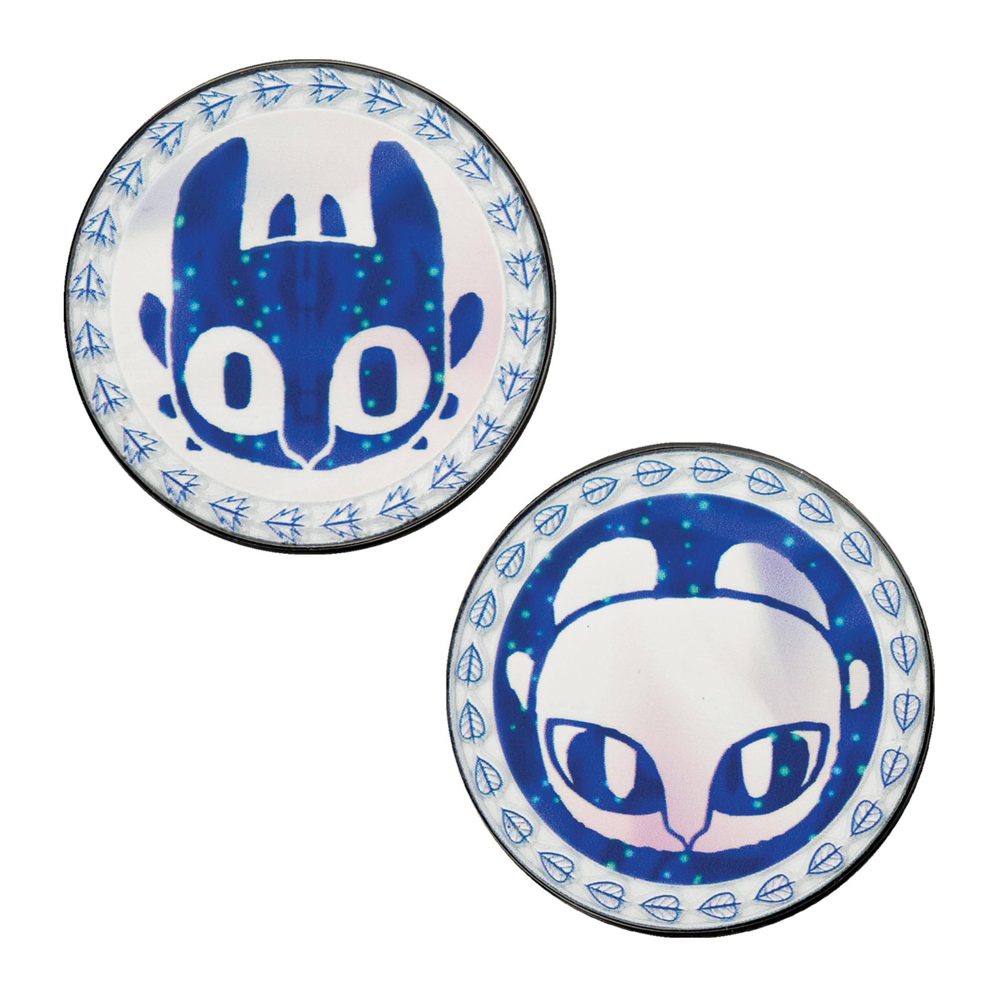 Alt View 10. Fanattik - How To Train Your Dragon Toothless Limited Edition Embossed Collectible Coin - Silver.