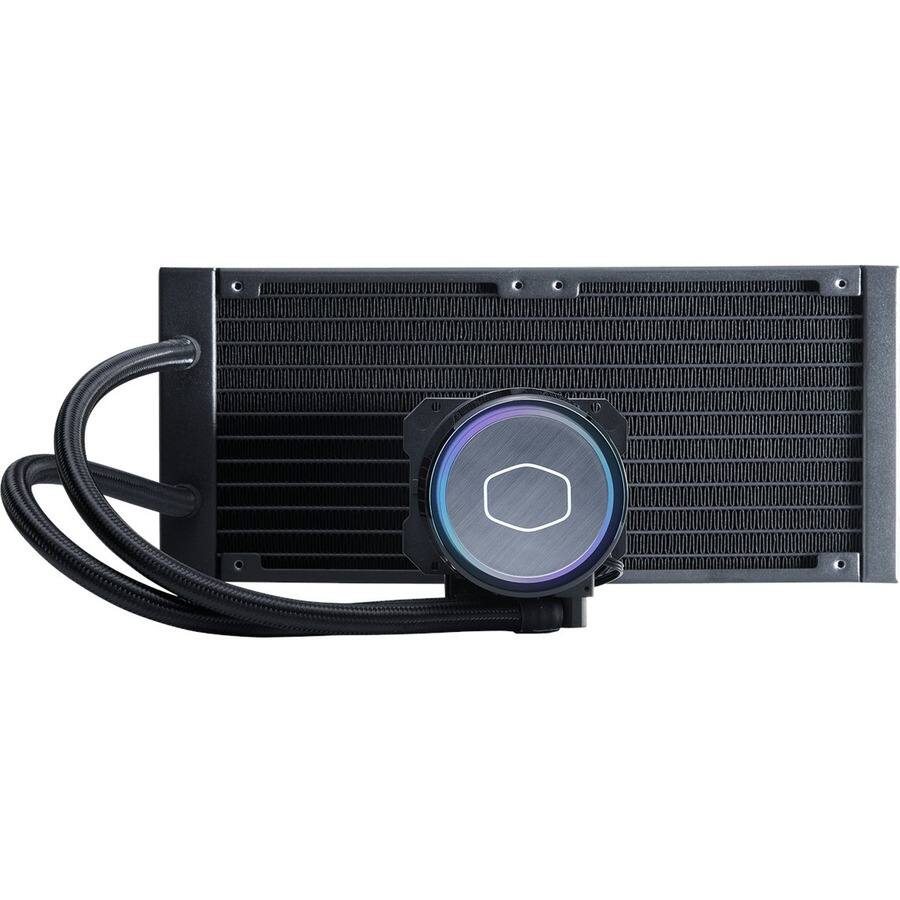 Alt View 3. Cooler Master - Cooler Master MasterLiquid ML240 Illusion - 2 x Fan(s) - 47.20 CFM Maximum Airflow - 1800 rpm - 4-Pin, 3-Pin - ARGB.