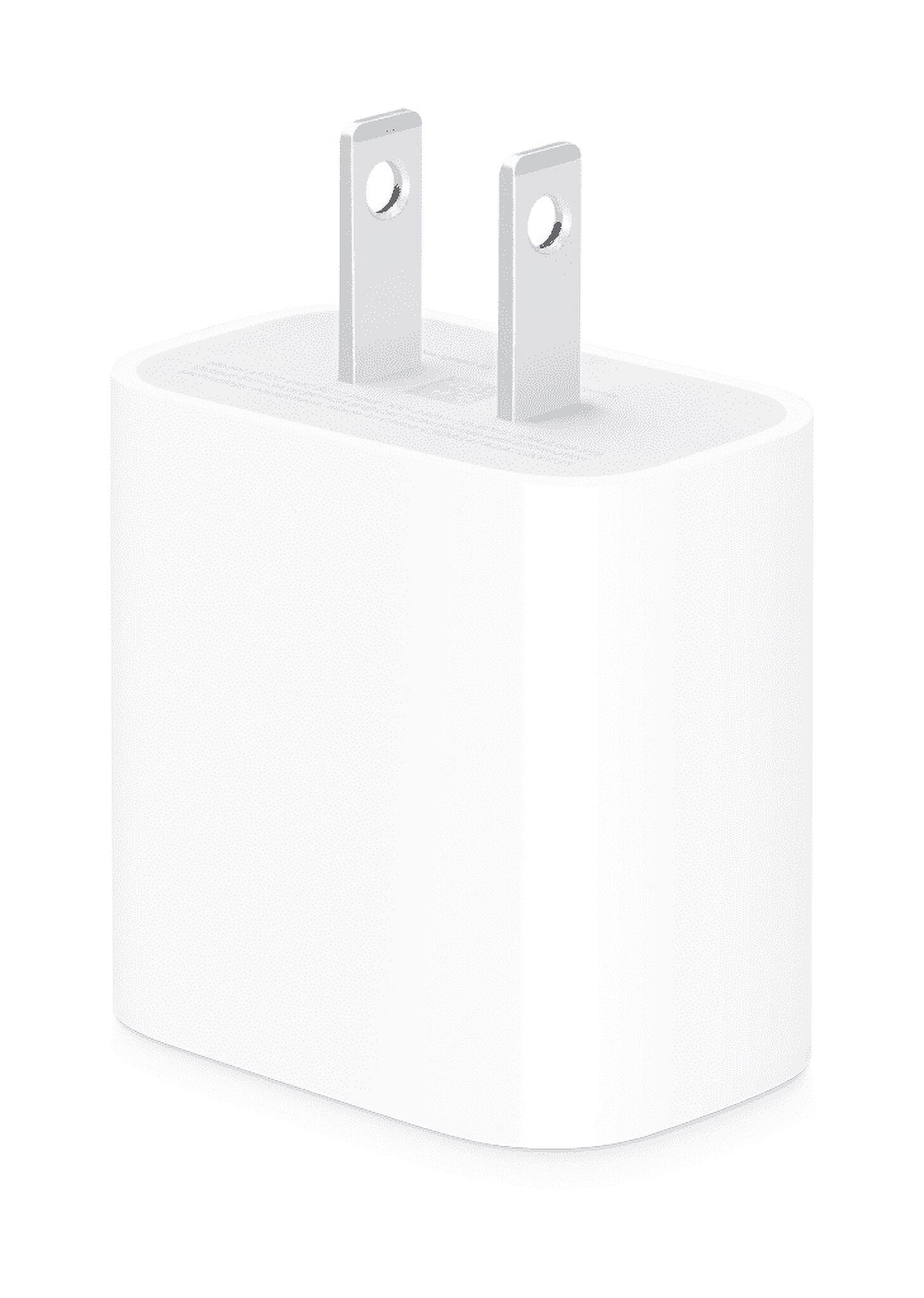 Back. Apple - Apple 20W USB-C Power Adapter - White.