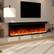 Left. FUFU & GAGA - 60" 3-Sided Holographic Electric Fireplace with WiFi App & Remote Control 12 Flame Colors, Timer Quiet Heater - Black.