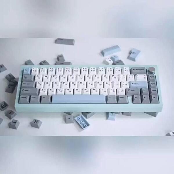 Alt View 1. Dazzling Pops - CUSTOM MECHANICAL PBT KEYBOARD KEYCAPS - Blue.
