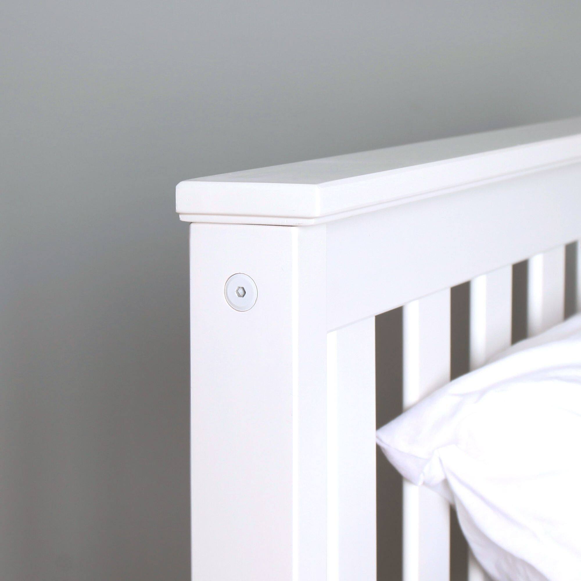 Alt View 3. Plank+Beam - Full Bed, White - White.