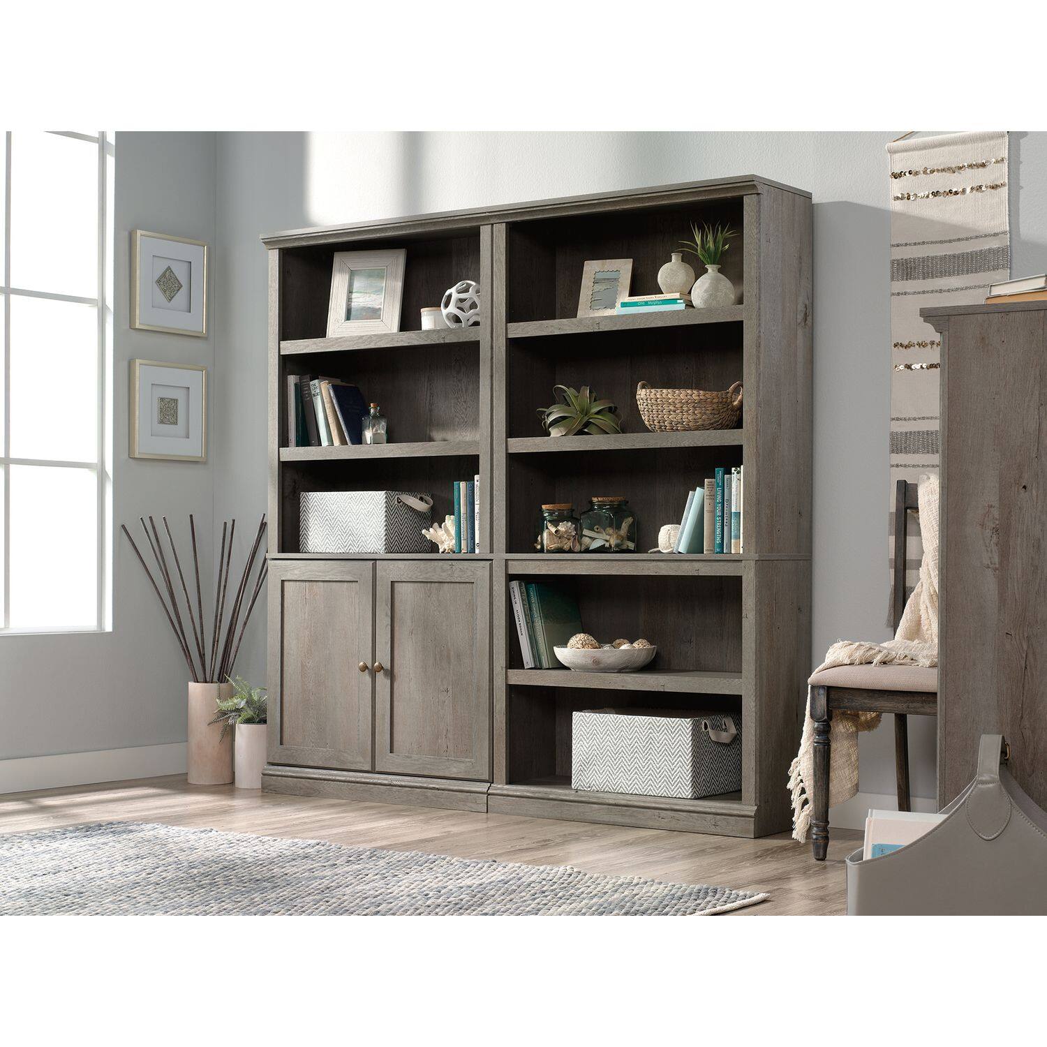Alt View 2. Sauder - Sauder Miscellaneous Storage Library Mystic Oak finish - Mystic Oak.