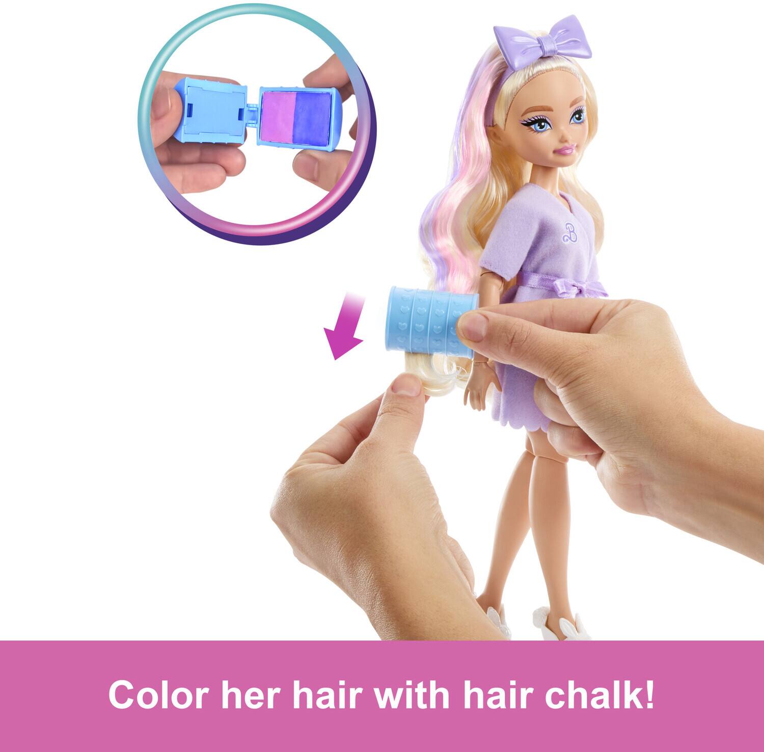 Color her hair with hair chalk!