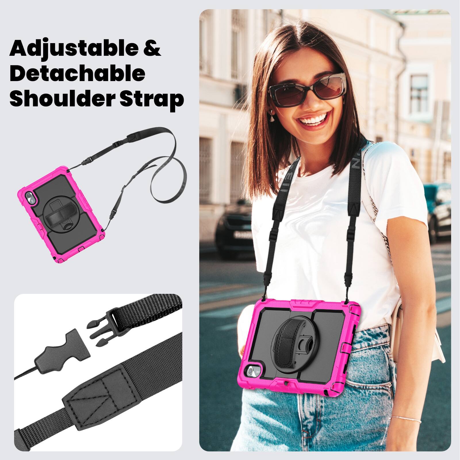 Adjustable & Detachable Shoulder Strap