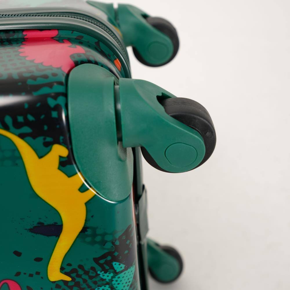 Alt View 4. BreeBe - 4-Piece Hard Luggage Set, Lightweight Suitcases with 360° Dual Spinner Wheels, Password Lock, Portable Design - Purple, Green.