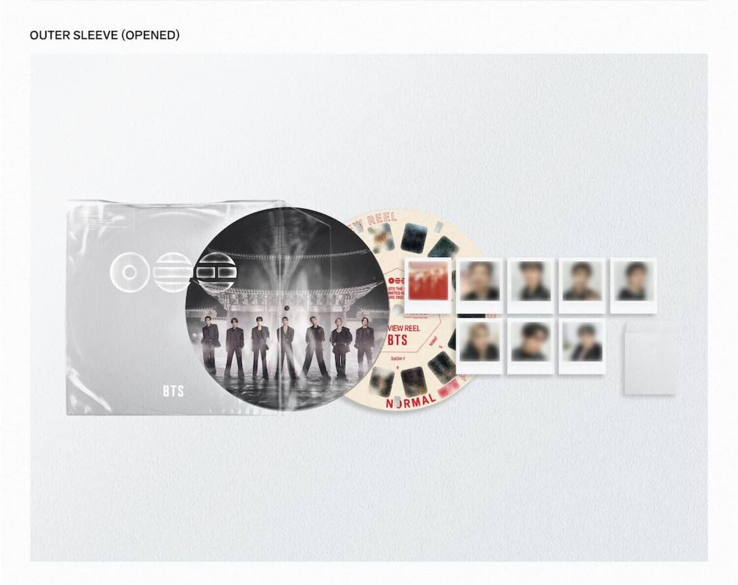OUTER SLEEVE (OPENED)  
REEL  
VIEW REEL  
BTS  
I HOPE  
BTS NORMAL