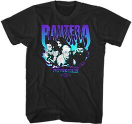 PopMarket - Pantera - Pantera - Cowboys from Hell Purple Flame T-Shirt - 2XL Black 3151137407 - APPAREL - Multicolor