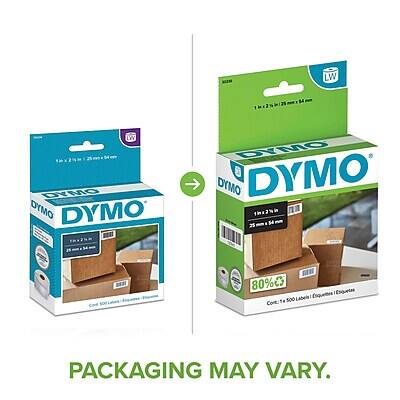 LW 1hi25h/2m.5mm LW DYMO DYMO DYMO XTO DYMO DYMO 1h2%m M 80% Enquetes Esiquetas 500 Labeh Cone PACKAGING MAY VARY.