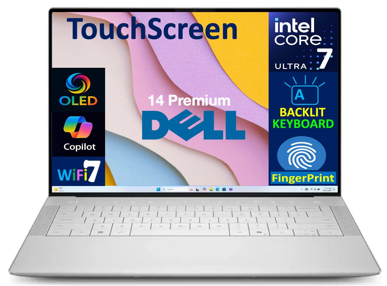 Dell Upgraded 14 Premium LDA14250 7667SLV PUS Laptop, Ultra 7 255H