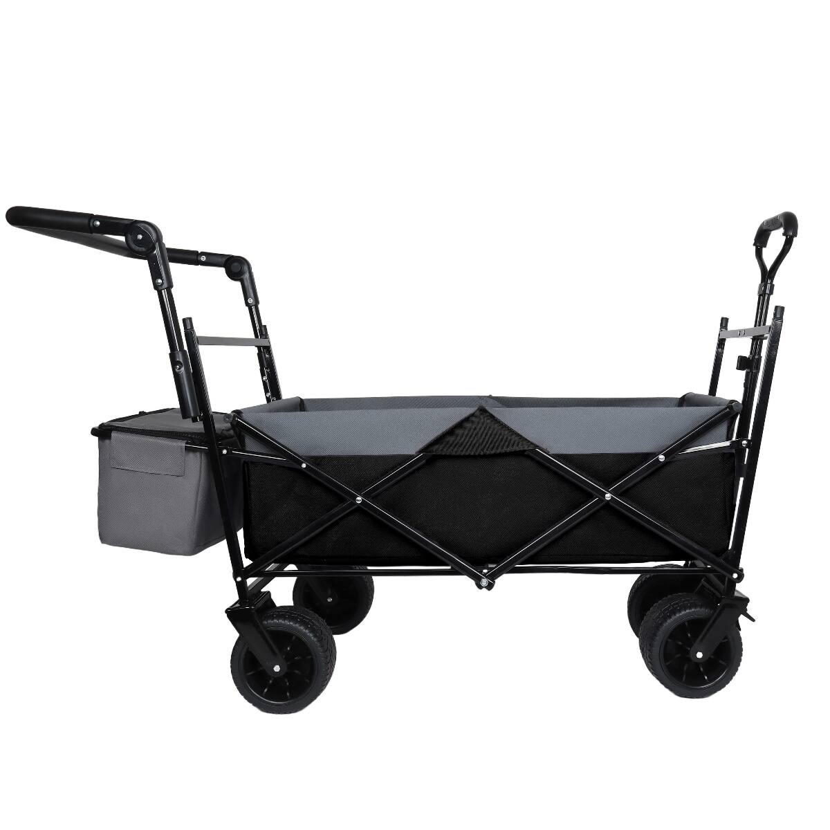 Alt View 1. Loheer - Loheer 480 lb Collapsible Wagon with Canopy, Foldable Utility Cart with Seven Inch All Terrain Wheels.