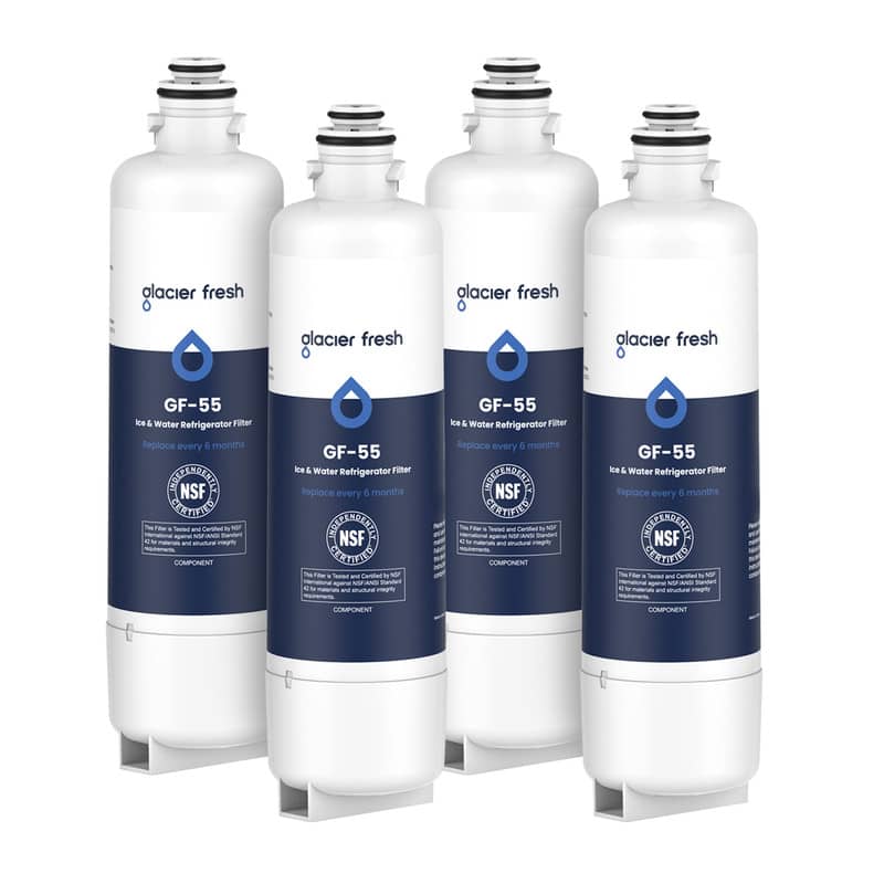 GLACIER FRESH - Replacement for Bosch 11025825 Ultra Clarity Pro Refrigerator Water Filter BORPLFTR50, 4 Pack