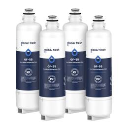GLACIER FRESH - Replacement for Bosch 11025825 Ultra Clarity Pro Refrigerator Water Filter BORPLFTR50, 4 Pack