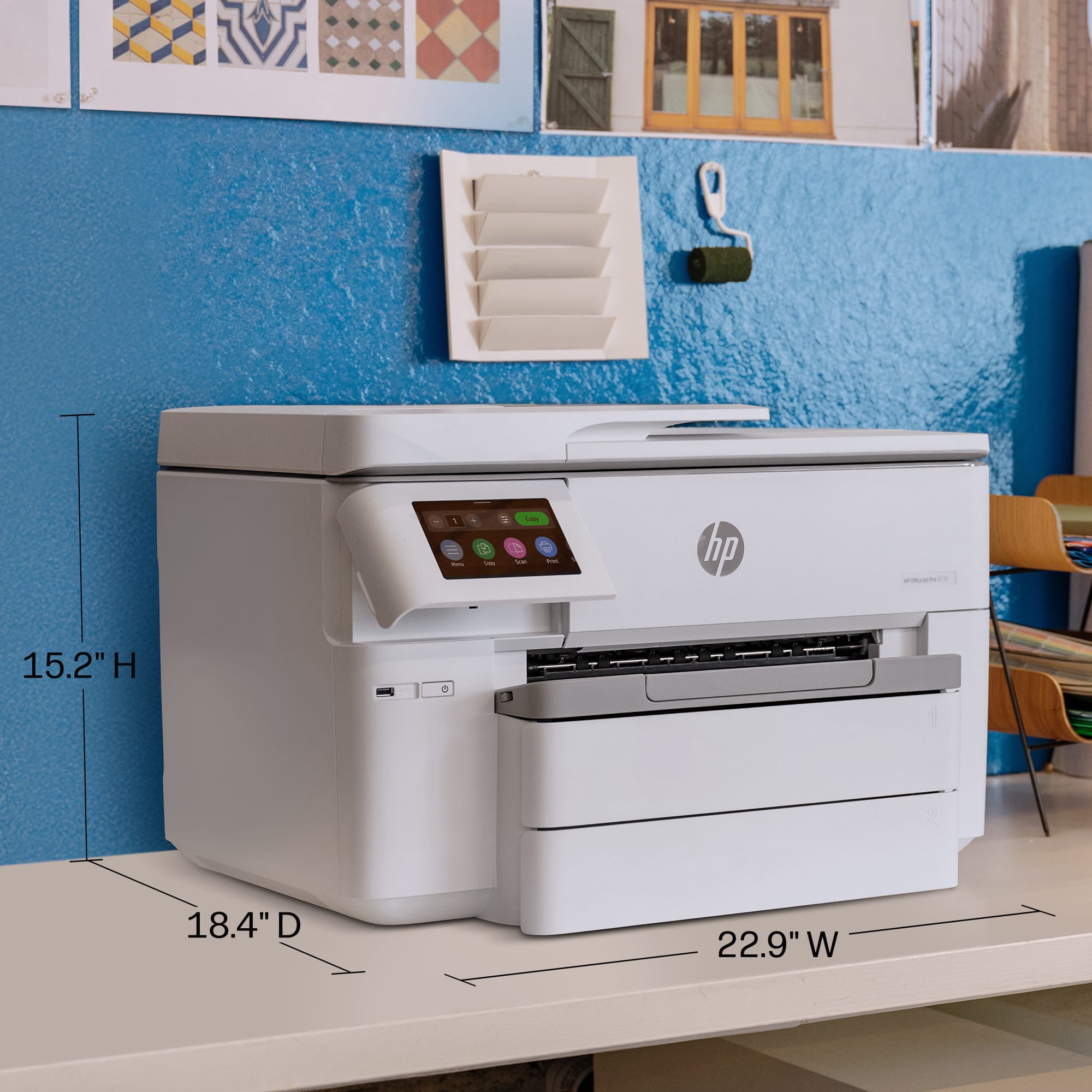HP OfficeJet Pro 9730 Wireless AI Enabled Wide Format All in One