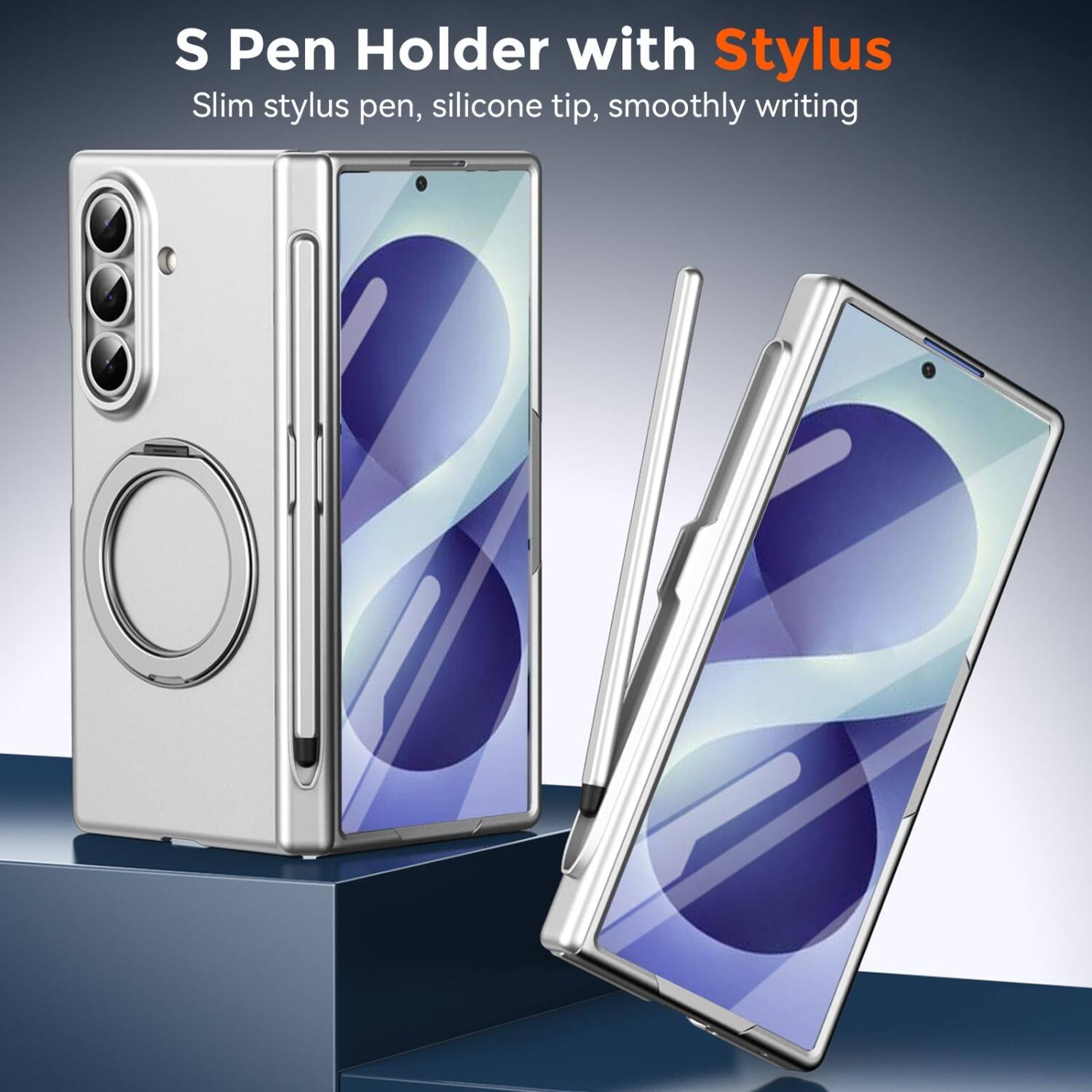 S Pen Holder with Stylus  
Slim stylus pen, silicone tip, smoothly writing