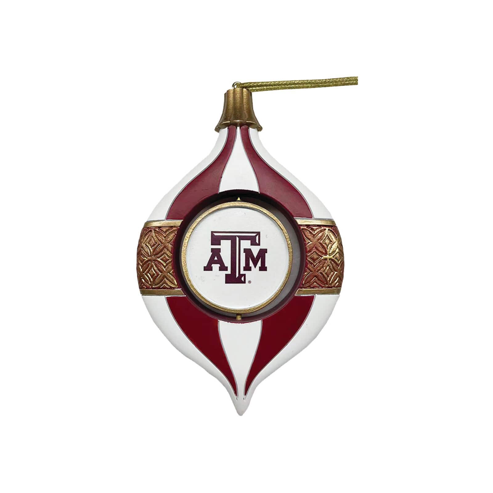 Santa's Workshop - Texas A&M Aggies Two-Piece 5.5" Spinning Bulb Ornament Set - Red