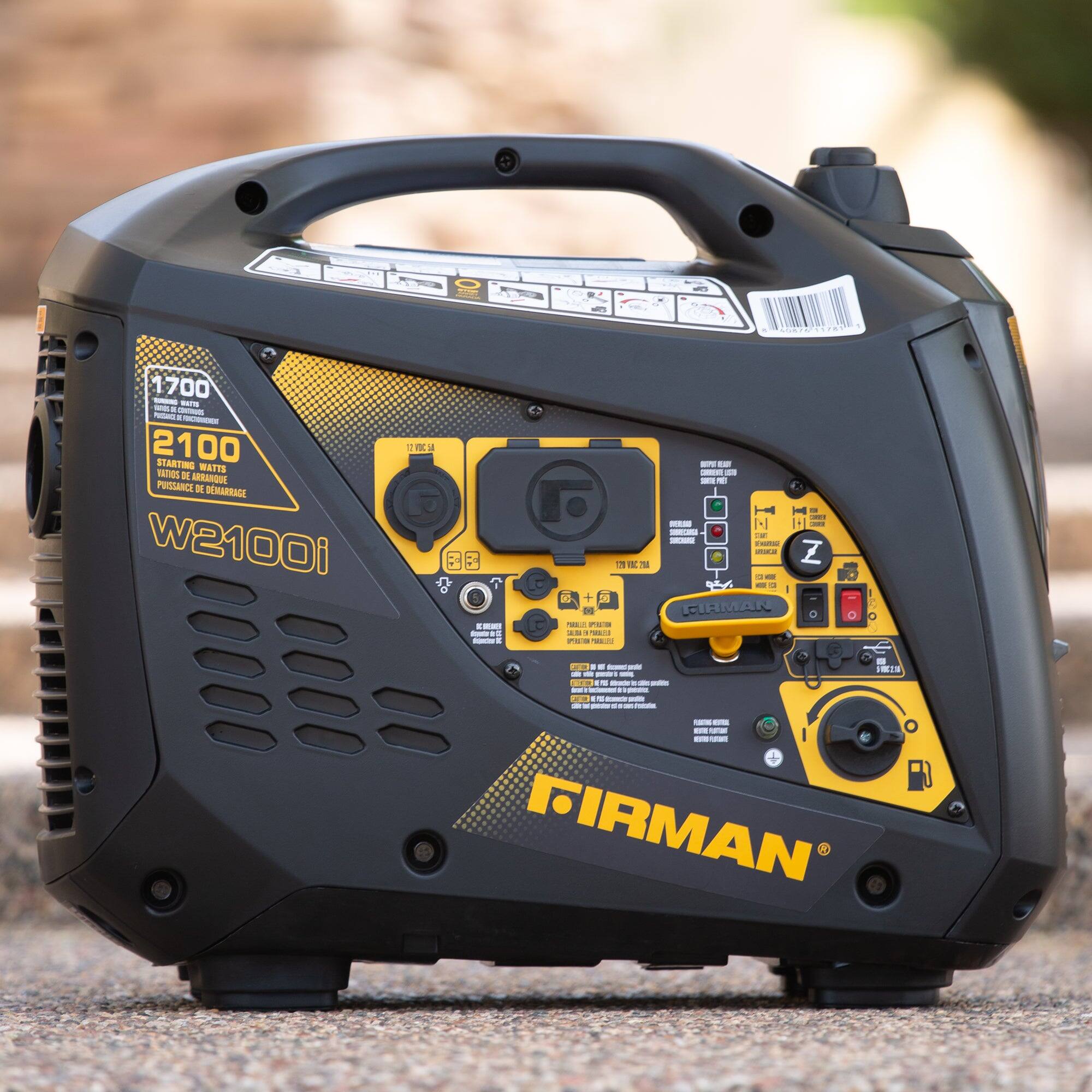 - TP 1700
- 2100 STARTING WATTS
- NATIS DE DEMARRAGE W2100i
- 11C.7M
- G - 00 + 58
- FIRMAR
- 115
- CT
- FIRMAN

W2100i

1700
2100
STARTING WATTS
PUISSANCE DE DEMARRAGE

FIRMAN