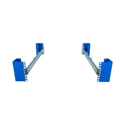 Front. RackSolutions - RackSolutions 1U Raven 165-A Dry Slide Rail for HPE - Black.