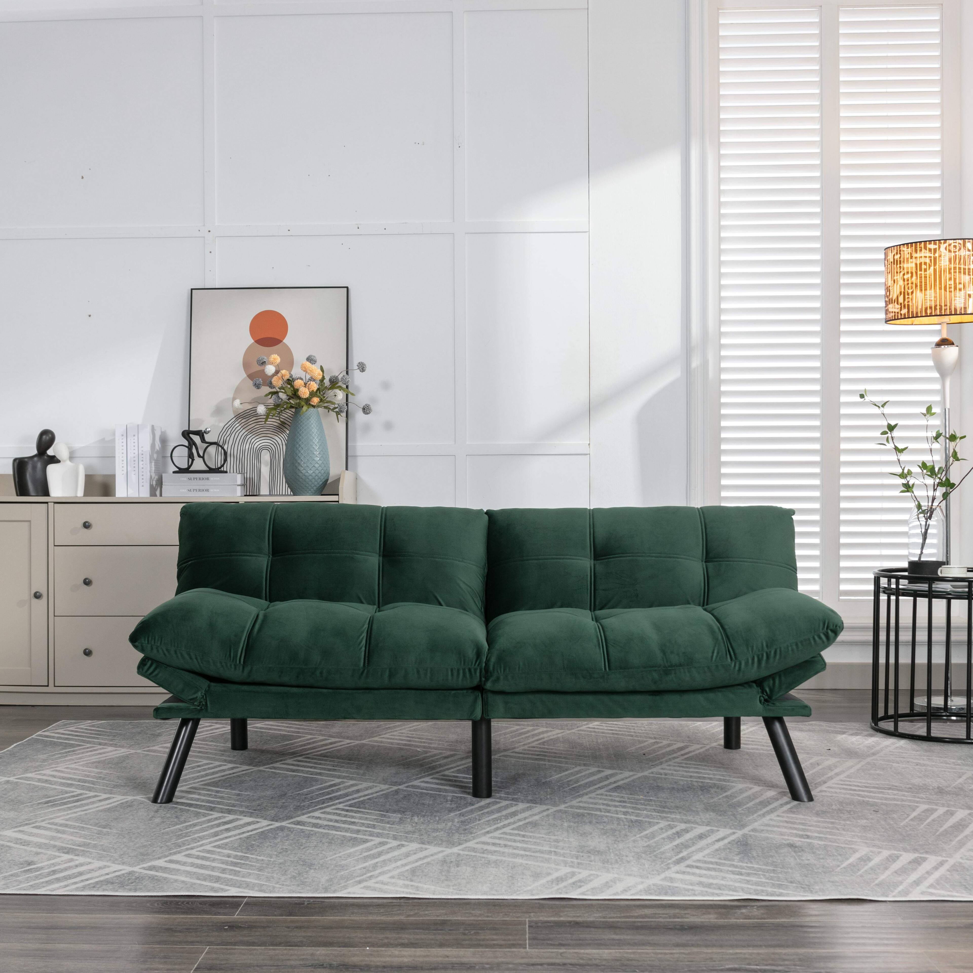 Left. Roomtec - Emerald Convertible Folding Modern sofa Bed - Emerald.