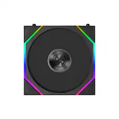 Front. Lian Li - UNI FAN TL Flex 120mm Normal Blade ARGB Fan, Single Pack, Infinity Mirror, Controller Not Included (12TL1F1B) - Black.